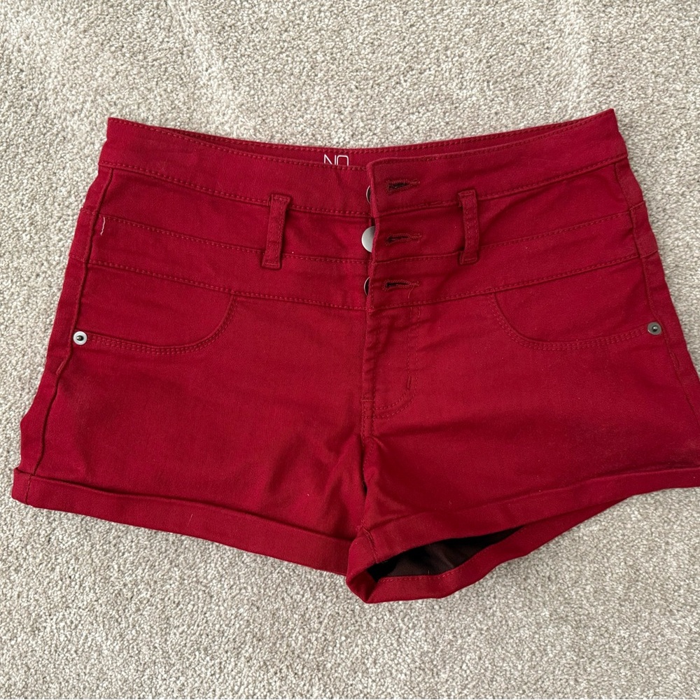 No boundaries mid rise size 9 Women's Red/maroon Shorts